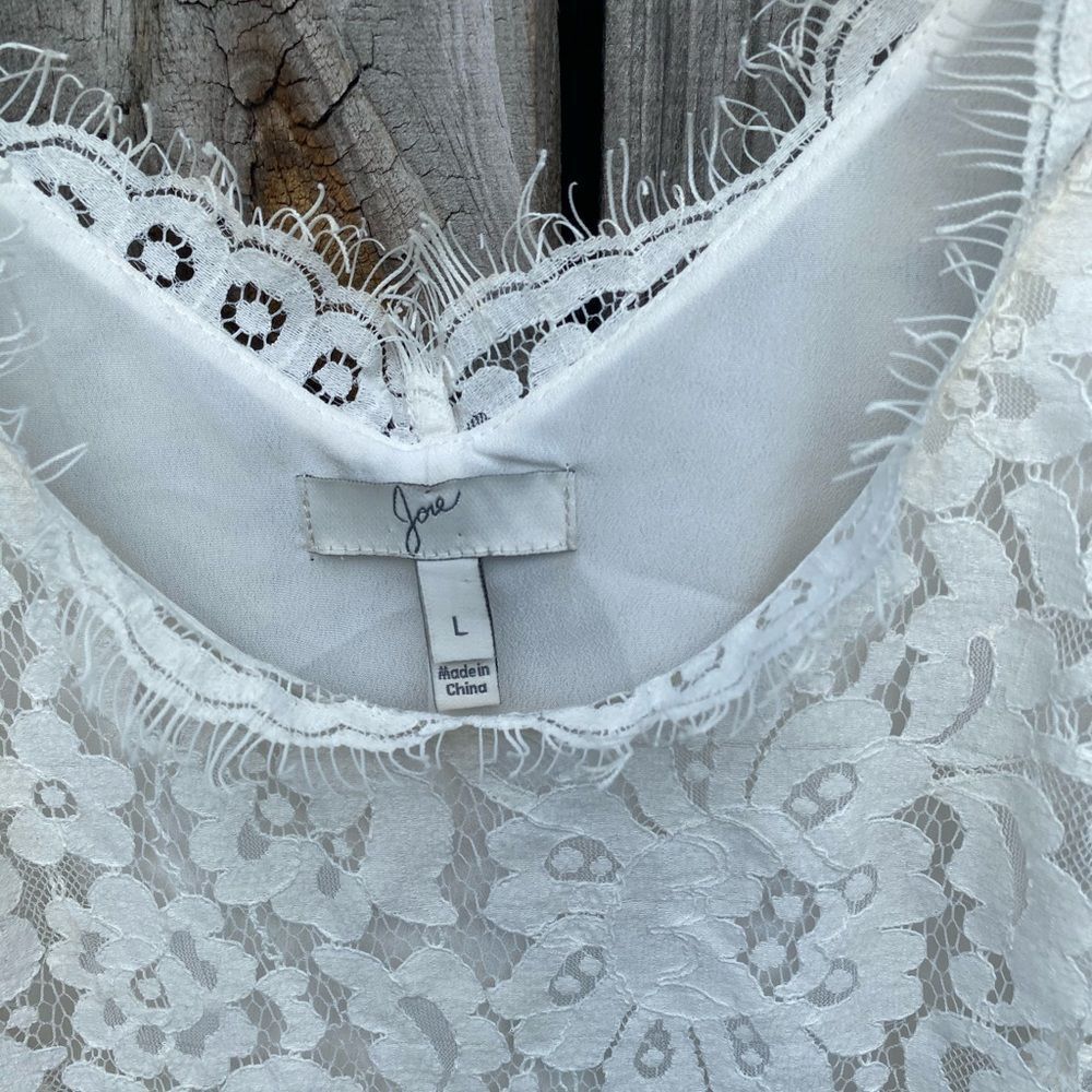 Joie White Eyelet Lace Dress - Picture 2 of 6